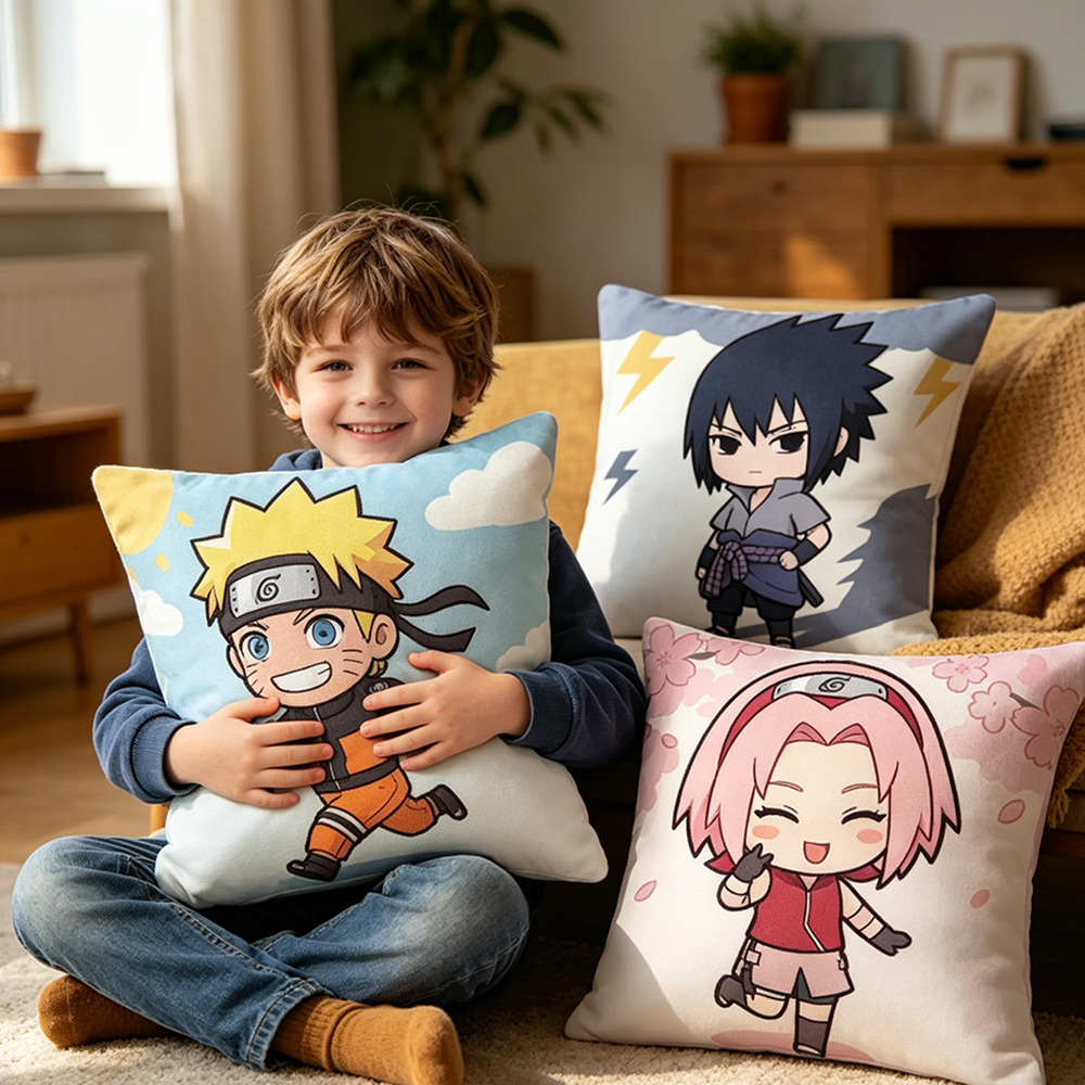 Pillow Cover Sublimation - Uzumaki Naruto Fashion Decor Throw Pillow