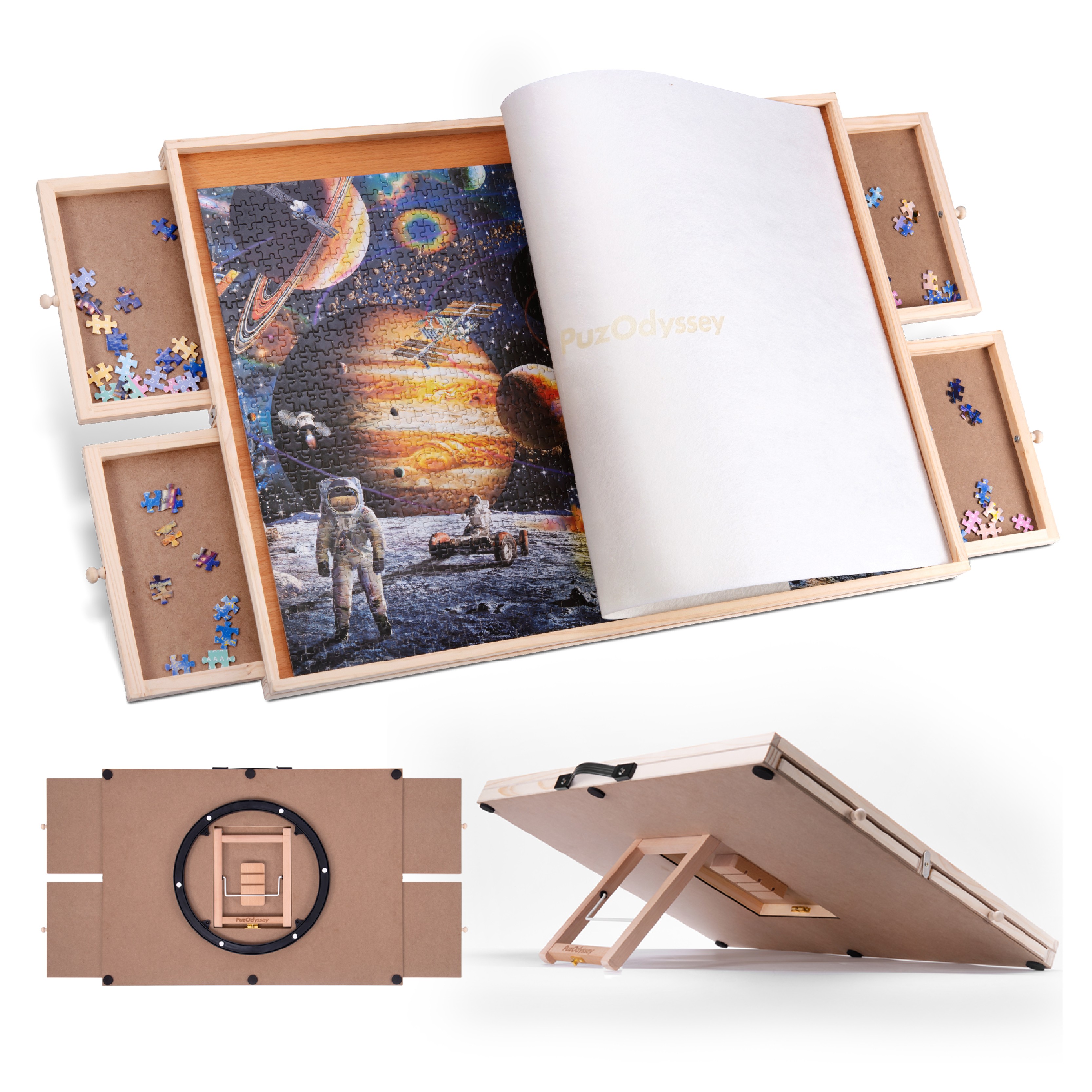 PuzOdyssey 2000 Pieces Rotatin - огляд і ціна Puzzle Blank White
