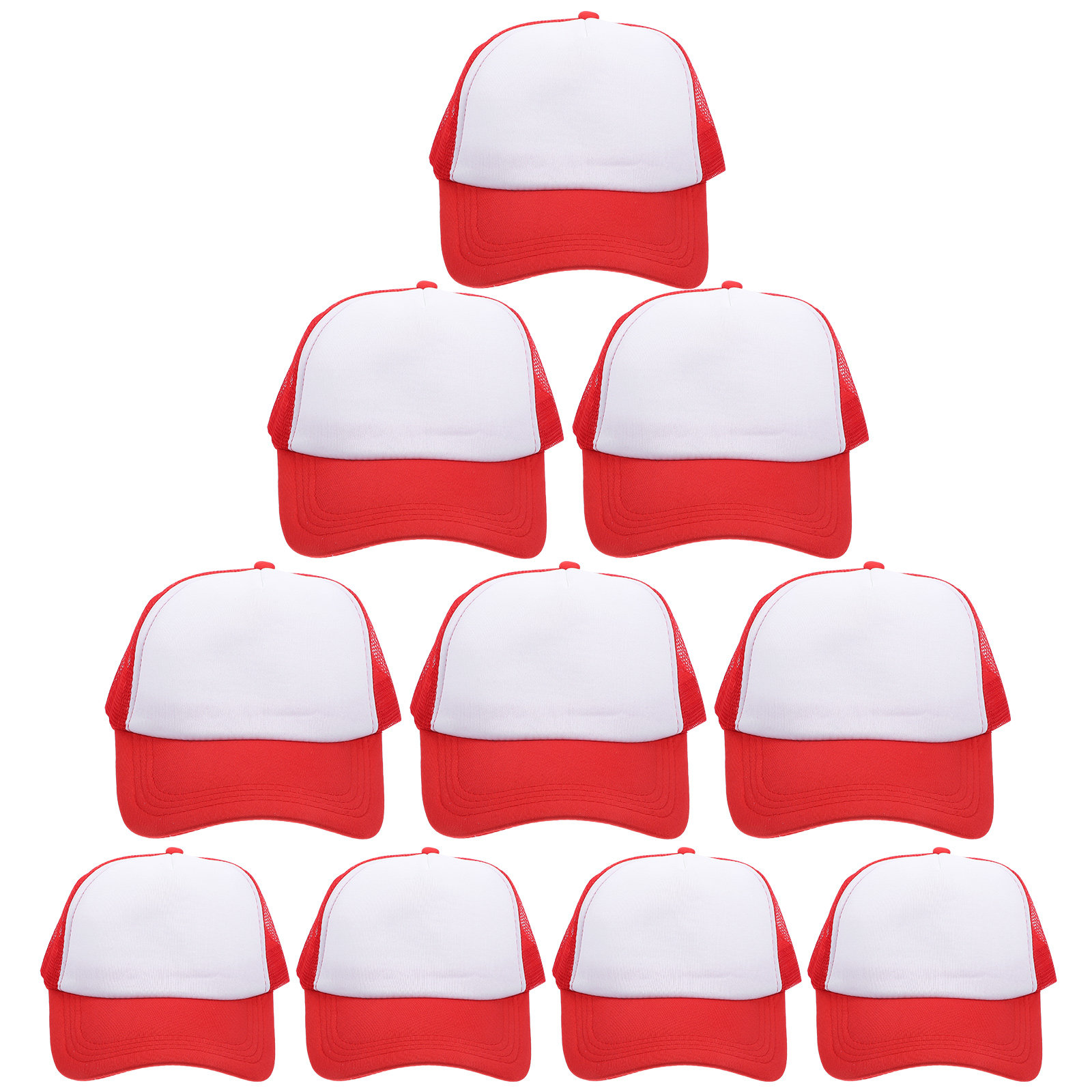 10Pcs Blank Mesh Baseball Caps - огляд і ціна Hat Sublimation Blank