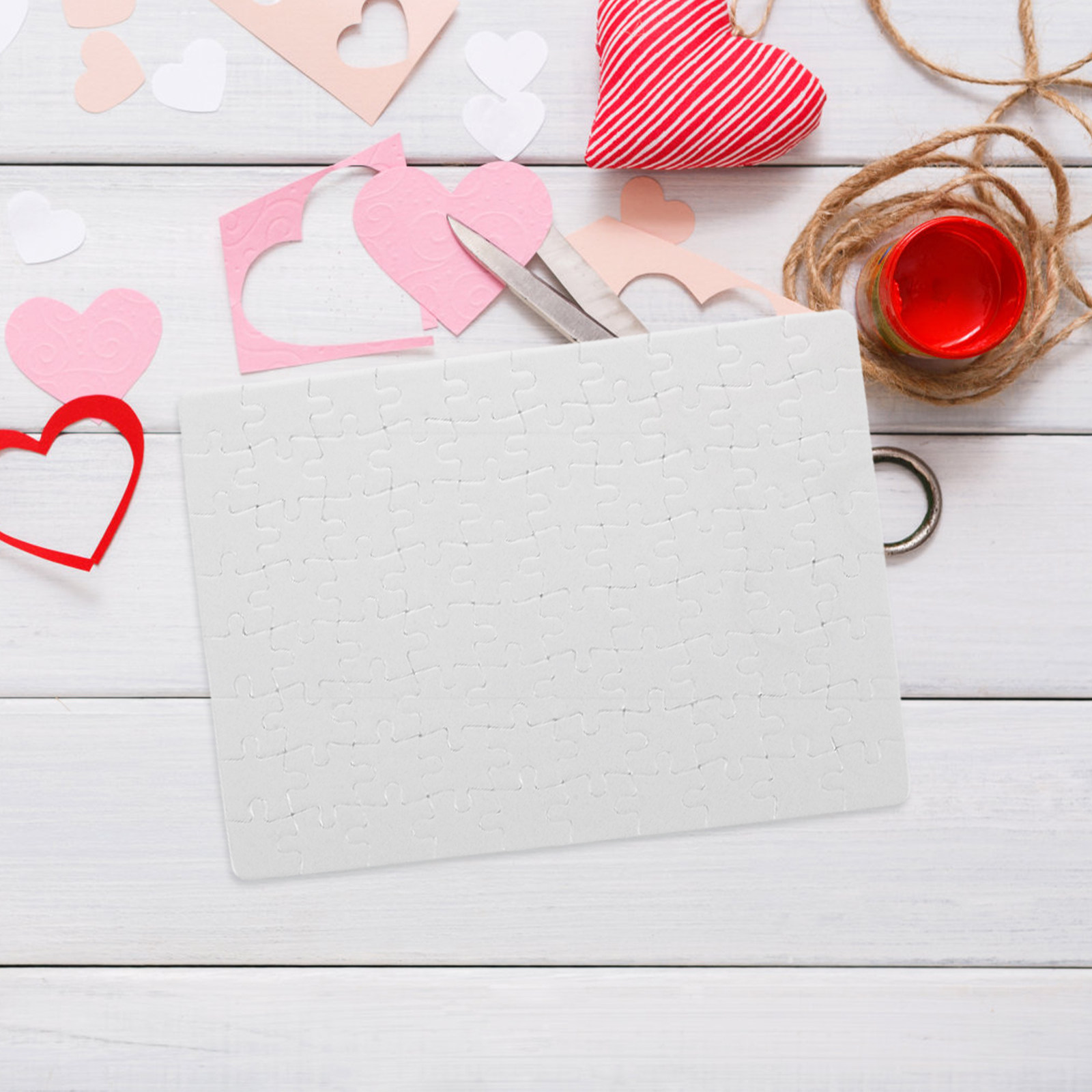 4 Sheets Blank Jigsaw Puzzle B - огляд і ціна Puzzle Blank White