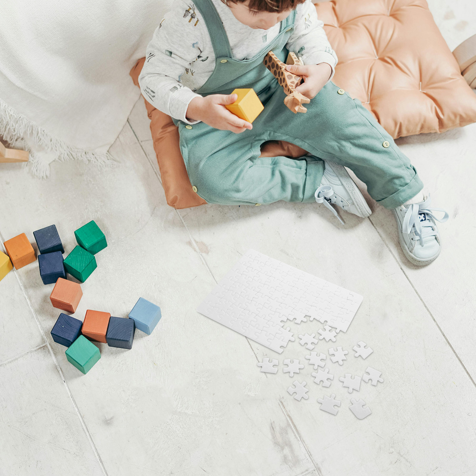 4 Sheets Blank Jigsaw Puzzle B - огляд і ціна Puzzle Blank White
