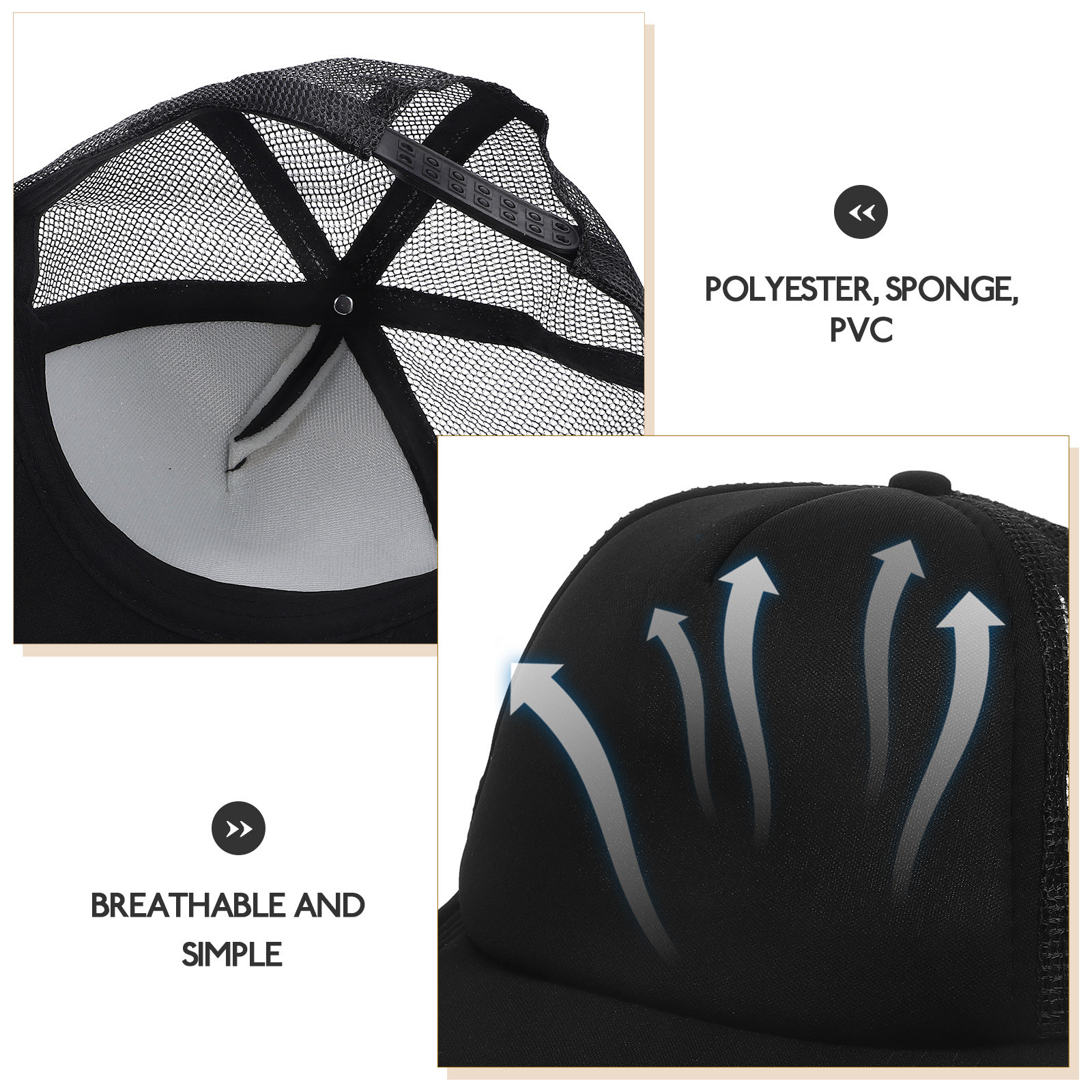 10Pcs Blank Baseball Hats Mesh - огляд і ціна Hat Sublimation Blank