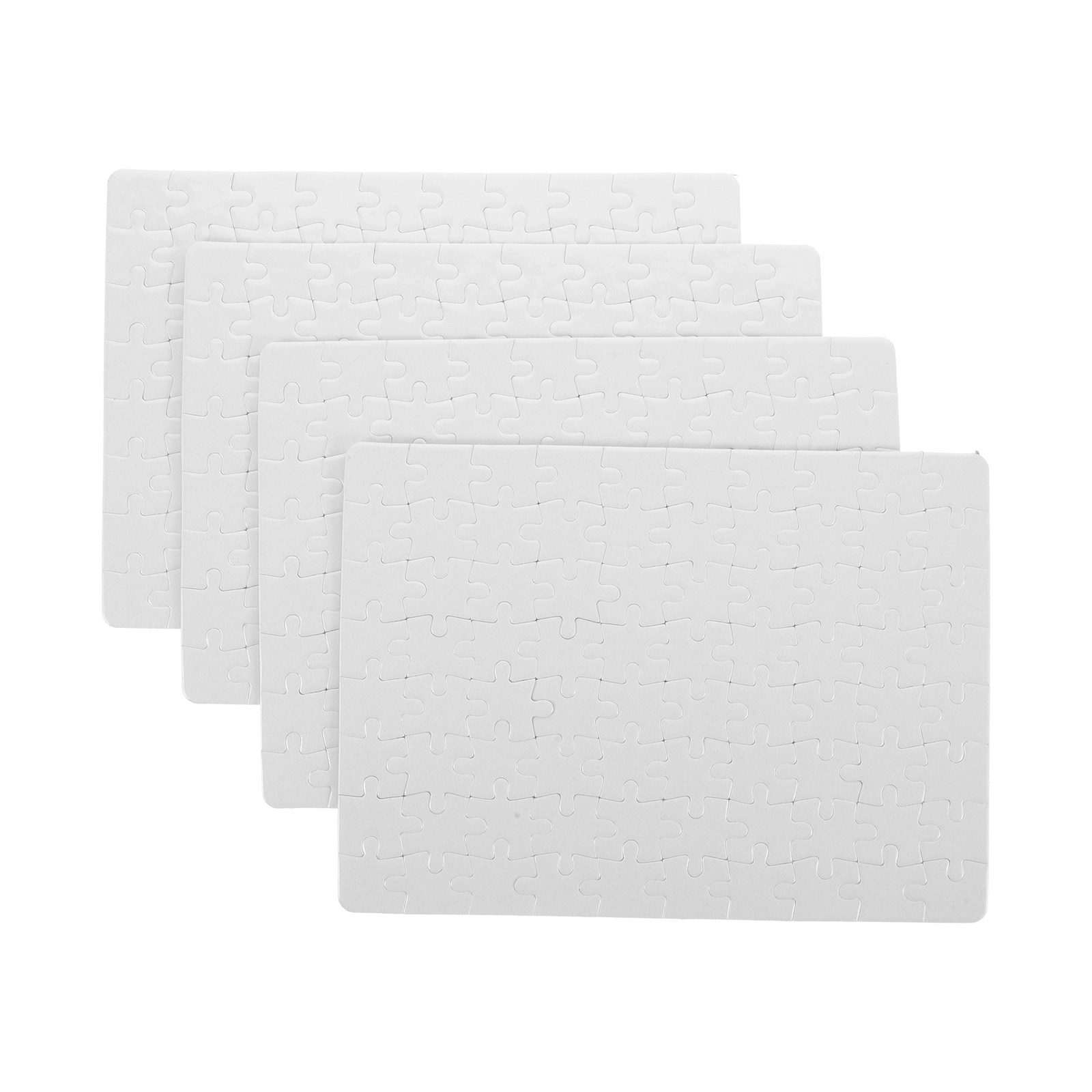 4 Sheets Blank Puzzle Pieces W - огляд і ціна Puzzle Blank White